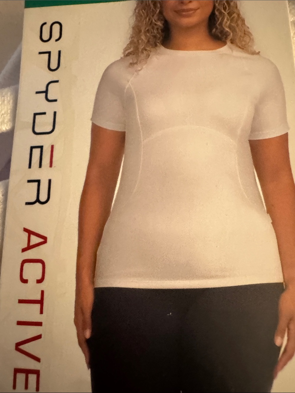Spyder White Short Sleeve Athletic Tee